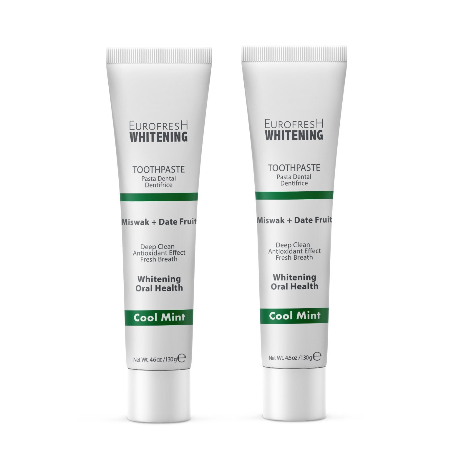 Eurofresh Whitening Miswak & Date Fruit Toothpaste Set of 2 FARMASI